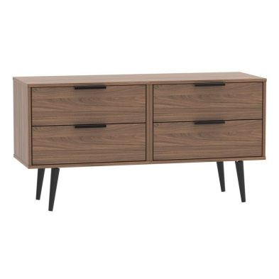 Product photograph of Drayton Large Chest Of Drawers Brown 4 Drawers from QD stores