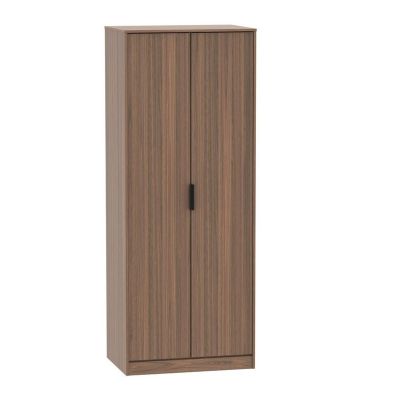 Product photograph of Drayton Tall Wardrobe Brown 2 Doors from QD stores