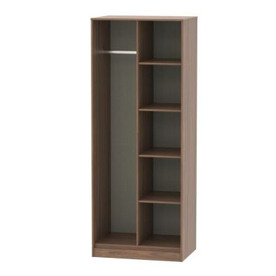 Product photograph of Drayton Tall Wardrobe Brown 5 Shelves from QD stores