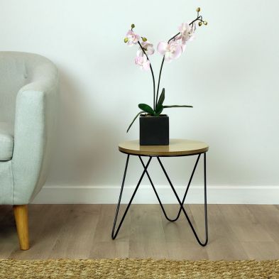 Product photograph of Wensum Hairpin Side Table from QD stores