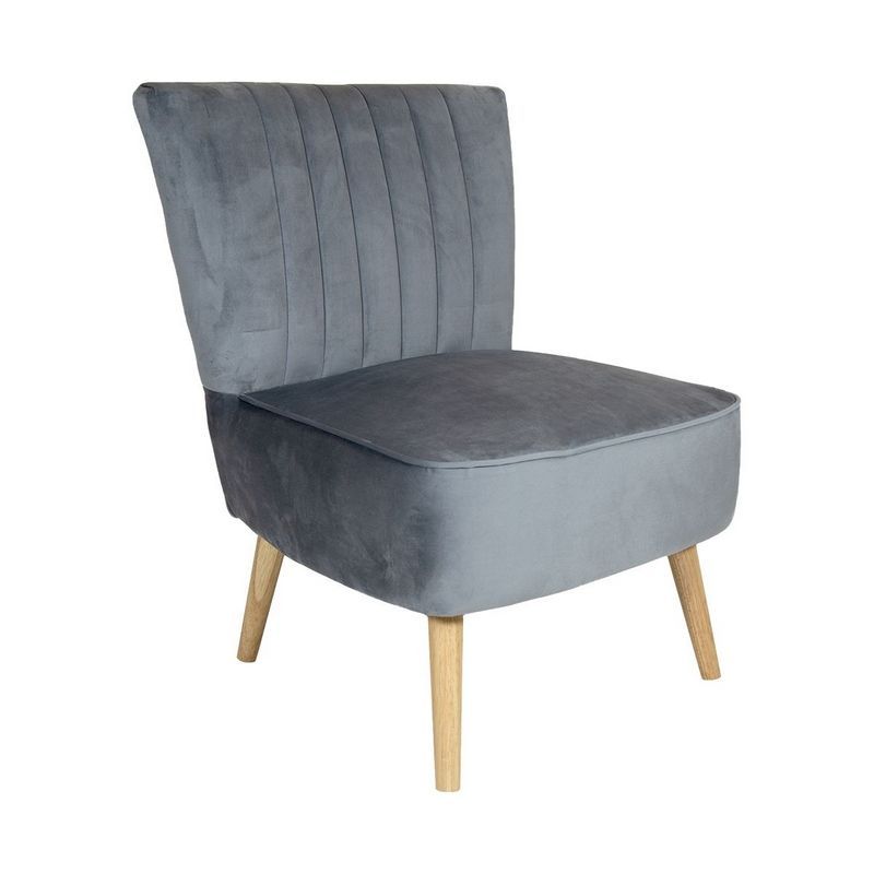 Wensum Velvet Cocktail Chair Grey