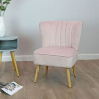 See more information about the Wensum Wingback Velvet Occasion Chair Pink