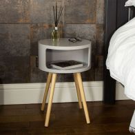 See more information about the Wensum Side Table with Storage Shelf Grey