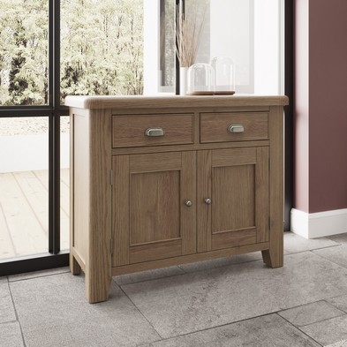Product photograph of Bondi Large Sideboard Oak Natural 2 Doors 2 Shelves 2 Drawers from QD stores