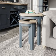 See more information about the Bondi Nest of Tables Oak Blue