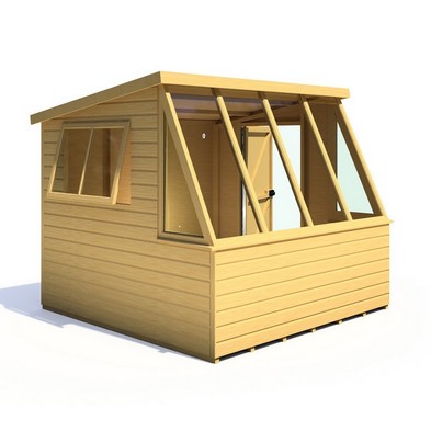 Product photograph of Shire Iceni 8 3 X 8 3 Apex Shed - Premium Coated Shiplap from QD stores