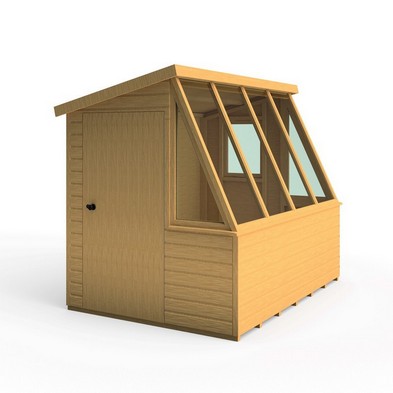 Product photograph of Shire Iceni 8 3 X 6 3 Pent Potting Shed - Premium Dip Treated Shiplap from QD stores