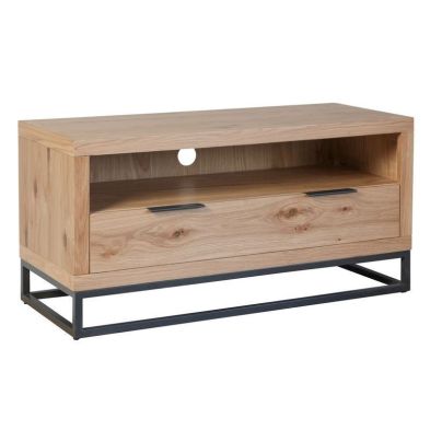 See more information about the Industrial Chic Oak & Steel 1 Drawer TV Unit