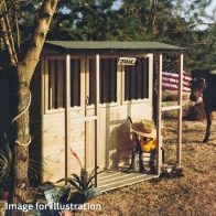 See more information about the Shire The Stable/Sheriff's Office/Jailhouse Garden Playhouse (6' x 6')