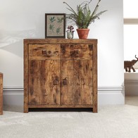 See more information about the Jakarta Sideboard Melamine Natural 2 Doors 2 Shelves 2 Drawers