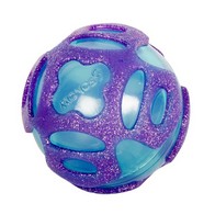 See more information about the Eclipse Dog Chew Toy Purple Rubber 6cm by KRONOS