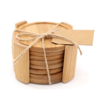 Product photograph of 6x Coaster Bamboo - 10cm from QD stores