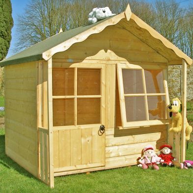 Product photograph of Shire Kitty 5 4 X 4 10 Apex Children S Playhouse - Premium Dip Treated Shiplap from QD stores