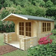 See more information about the Shire Kesteven 7' 10" x 7' 10" Apex Log Cabin - Premium 28mm Cladding Tongue & Groove