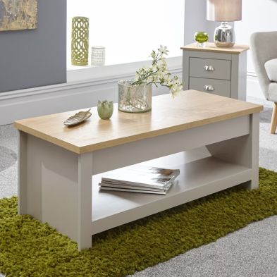 Product photograph of Lancaster Extending Coffee Table Grey 1 Shelf 105cm from QD stores