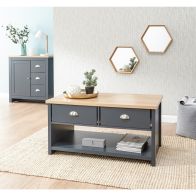 See more information about the Lancaster Blue 2 Drawer Large TV Unit