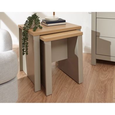 Product photograph of Lancaster Nest Of Tables Grey from QD stores