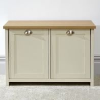 See more information about the Lancaster Shoe Storage Cream & Oak 2 Door