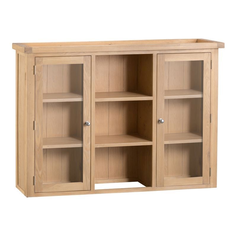 Monica Dresser Top Oak 2 Door 6 Shelf