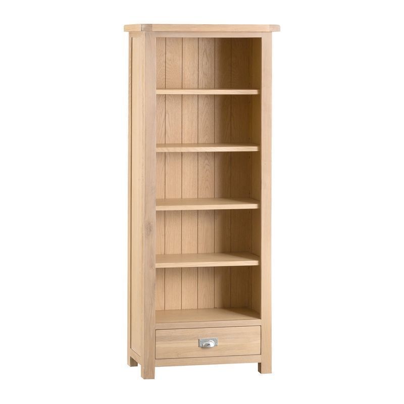 Oak Bookcase Natural Lime-Washed Oak with Dovetailed Joints