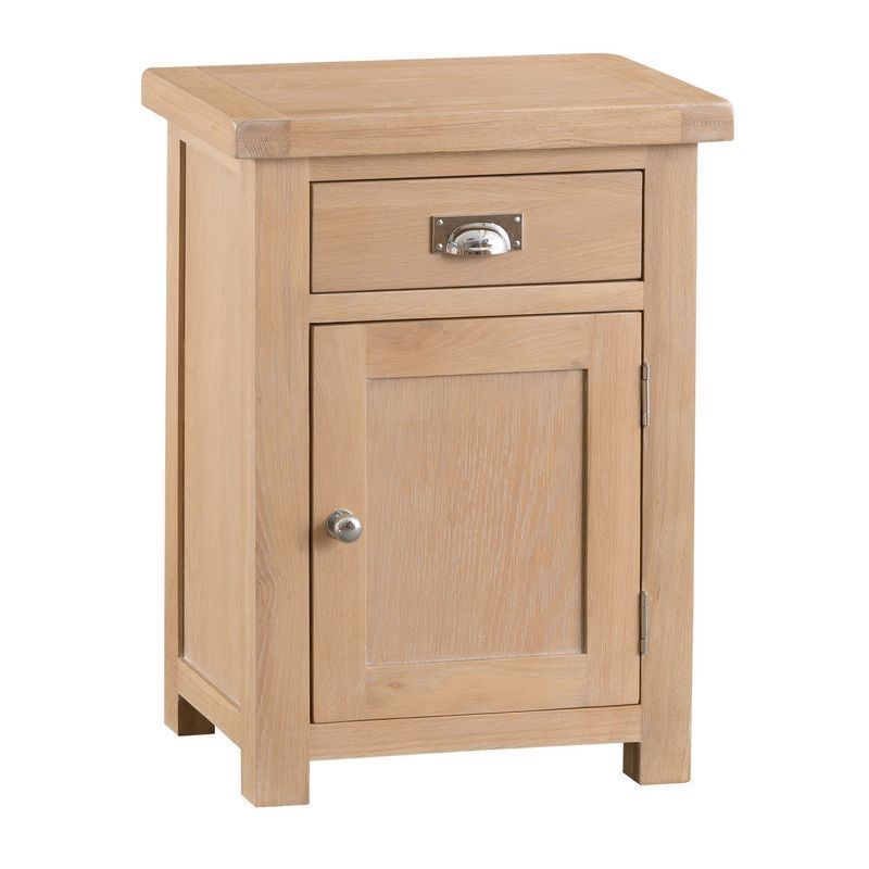 Monica Small Cabinet Oak 1 Door 1 Drawer