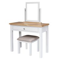 See more information about the Lucerne Oak White 1 Drawer Dressing Table - Pre-order