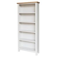 See more information about the Lucerne Oak White Large Bookcase - Pre-order