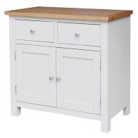 See more information about the Lucerne Oak White 2 Door 2 Drawer Sideboard