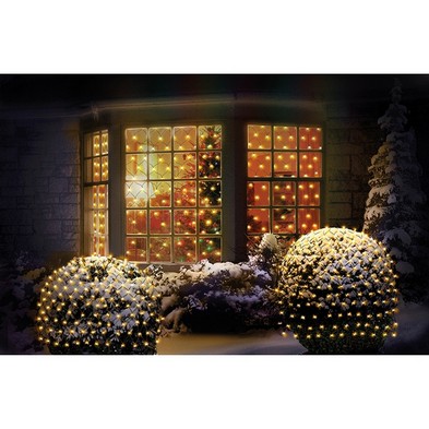 Christmas Curtain Light Animated White Outdoor 360 Led 35m