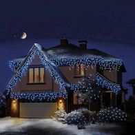 See more information about the Christmas String Icicle Lights Animated Blue & White Outdoor 240 LED - 5.8m IcicleBrights 