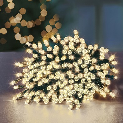 Christmas String Fairy Lights Animated Warm White Outdoor 380 Led 227m Supabrights