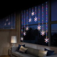 See more information about the Christmas Curtain Light Multicolour Outdoor 339 LED - 1.2cm