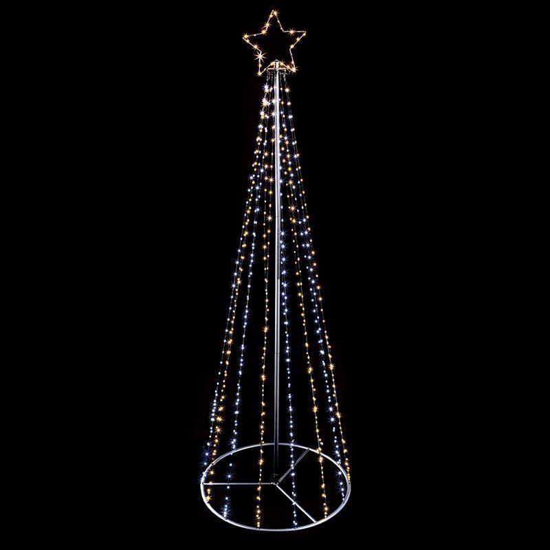 5ft Christmas Tree Light Feature with LED Lights White & Warm White
