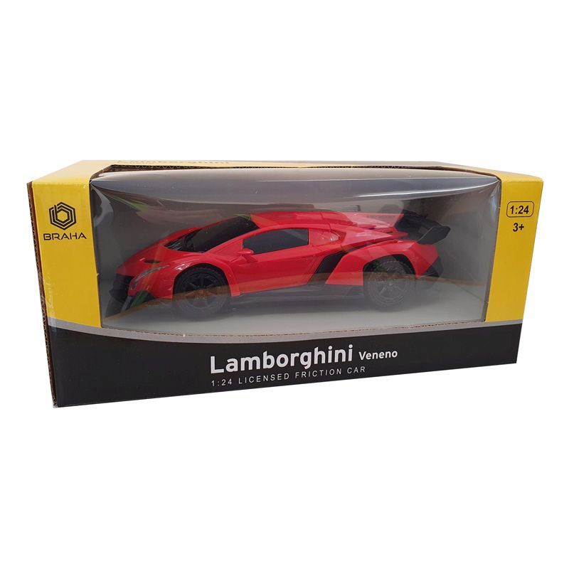 Red Lamborghini Veneno Toy Friction Car