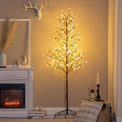 6ft Christmas Tree Light Feature With Led Lights Warm White 15 Tips