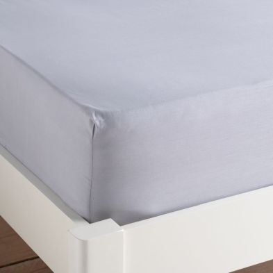 Product photograph of Hamilton Mcbride Single Silver Fitted Sheet from QD stores