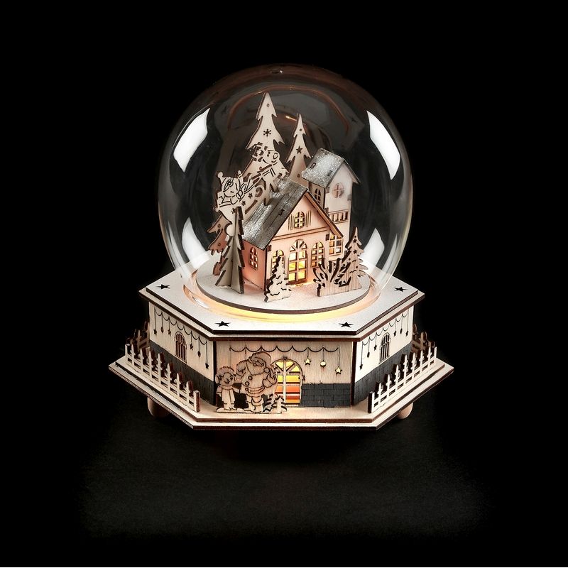 Ornament Snow Globe Christmas Lights Warm White Indoor by Astralis