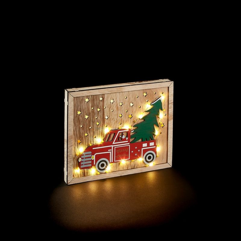 Tree Truck Christmas Decoration - 25 Warm White LEDs