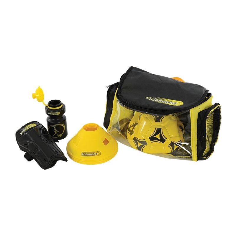 Kickmaster Backpack Training Set Black & Yellow
