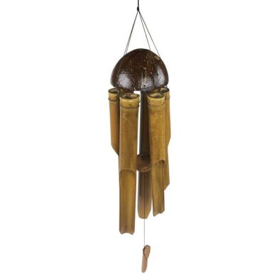 Product photograph of Wind Chime Wood Hanging - 60cm from QD stores