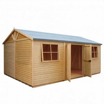 Product photograph of Shire Mammoth 18 1 X 12 11 Apex Shed - Premium Coated Shiplap from QD stores