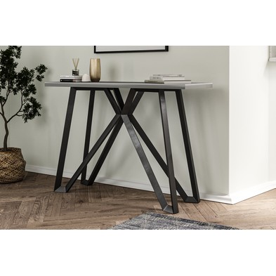 Product photograph of Weston Console Table Dark Grey from QD stores