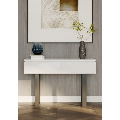 Uton Console Table Grey 2 Drawers
