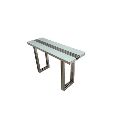 Merrion Console Table Stanless Steel Mirrored