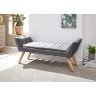 See more information about the Milan Window Seat Wood & Fabric Grey
