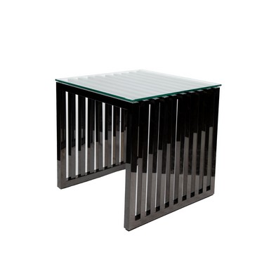 Merrion Side Table Stanless Steel Black