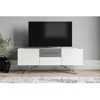 See more information about the Weston TV Unit White 2 Shelves 2 Drawers 2 Doors