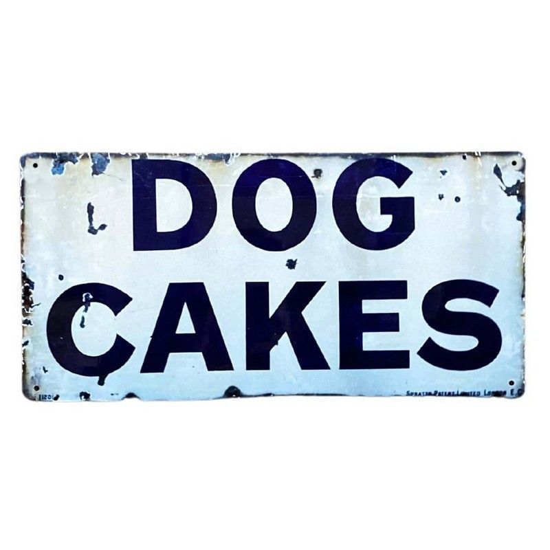 Dog Cakes Sign Metal Wall Mounted - 30cm