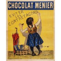 See more information about the Vintage Chocolate Menier Sign Metal Wall Mounted - 42cm
