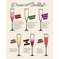 See more information about the Vintage Prosecco Cocktail Recipes Sign Metal Wall Mounted - 42cm